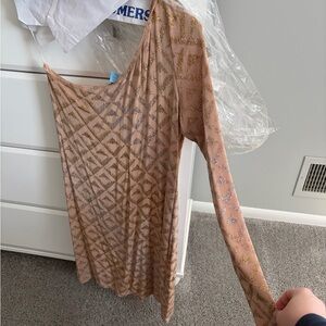 Jump Shimmering Gold and Silver Top